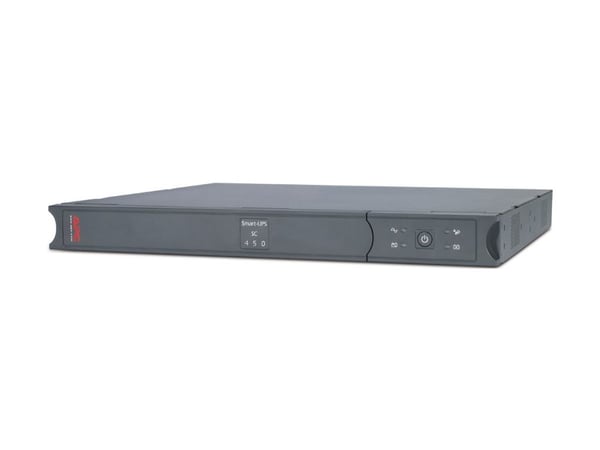 APC Smart-UPS SC 450VA - UPS (kan monteres i rack) - AC 230 V - 280 watt - 450 VA - RS-232 - utgangskontakter: 4 - 1U - grå - for P/N: AR106SH6, AR...