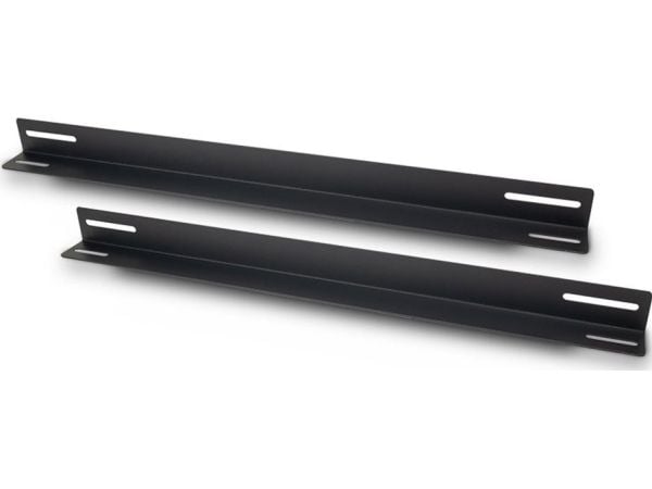Inter-Tech - Mounting support - 550 mm - svart - 1U - 19" (en pakke 2)