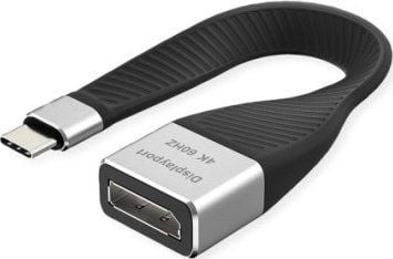 ROLINE 12033240, 0,13 m, USB Type-C, DisplayPort, Hanstik, Hunstik, Lige