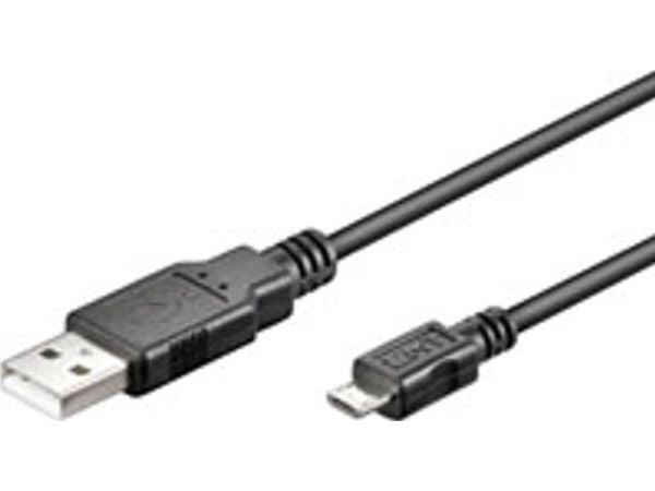 Goobay USB micro-B 100, 1m, 1 m, Micro-USB B, USB A, Hanstik/Hanstik, Lajittelu