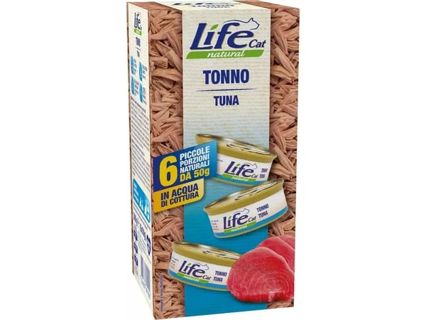 Life Pet Care Life Cat Karma våtfôr til katt multiboks 6x50 g tunfisk