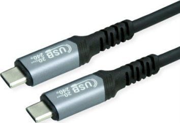 Value 11.99.9087, 2 m, USB C, USB C, USB4 Gen 2x2, Svart