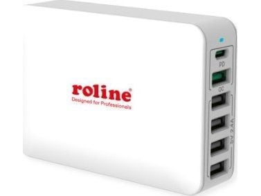 ROLINE 19.11.1055, Innendørs, AC, 1,2 m, Hvit