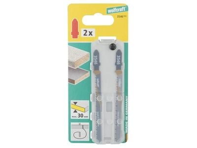 wolfcraft GmbH 4006885354609, Stikksagblad, Parkett, Plast, Mykt tre, Tre, High Carbon Steel (HCS), Rustfritt stål, 4 cm, 10 cm