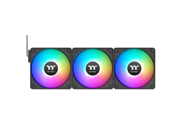 Thermaltake CT140 EX Reverse ARGB Sync - Insert tuulettimella - 140 mm - musta (3 kpl)