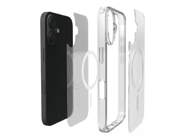 PURO Lite Mag, Suojus, Apple, iPhone 16 Plus, 17 cm (6.7"), Läpinäkyvä