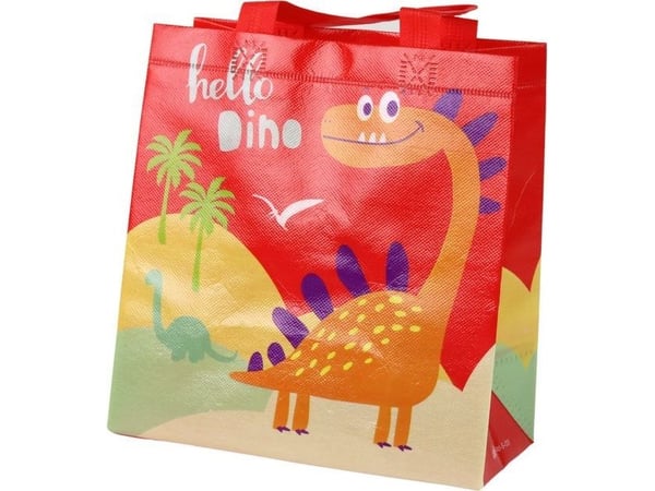 LeanToys Gavepose dinosaur rød 23 cm x 21,5 cm x 11 cm