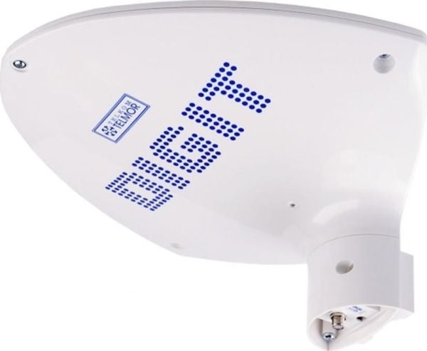 Telkom-Telmor aktiv digital bakkenett-TV-antenne DIGIT 5G PROTECTED hvit