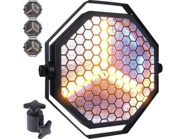 Evolights EVOLIGHTS LUMENO scenelys retro vintage spotlight, varm hvit + RGB