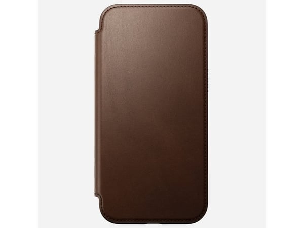 Nomad NM01681885, Folio, Apple, iPhone 16 Plus, 17 cm (6.7"), Brun