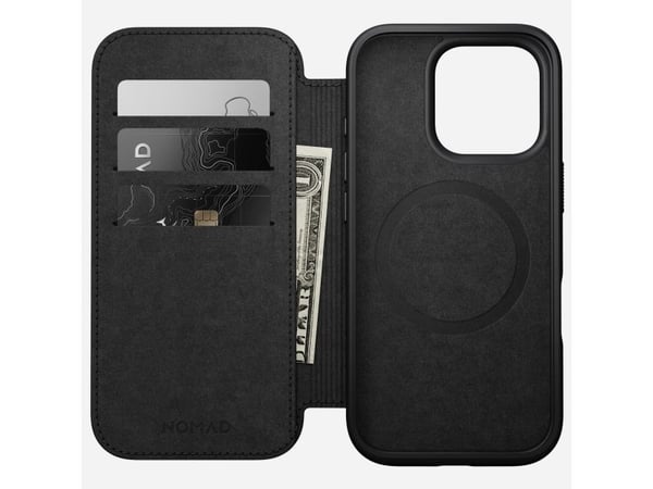 Nomad NM01679585, Folio, Apple, iPhone 16 Pro, 16 cm (6.3"), Brun