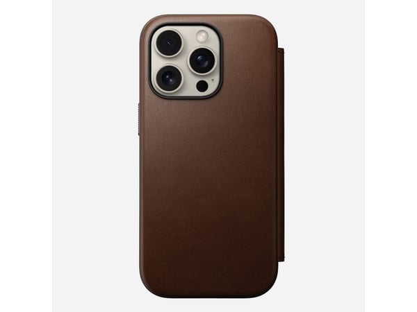 Nomad NM01679585, Folio, Apple, iPhone 16 Pro, 16 cm (6.3"), Brun