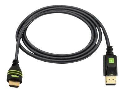 TECHly ICOC DSP-H-020 - Adapterkabel - DisplayPort hane till HDMI hane - 2 m - skärmad - svart