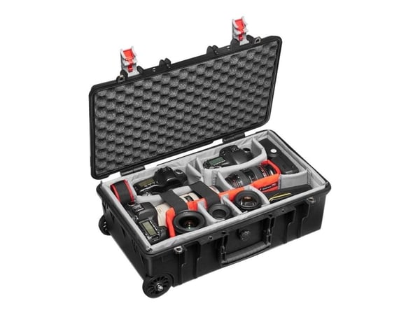 Manfrotto Pro Light Reloader Tough L-55, Tietokonelaukku pyörillä, Mikä tahansa tuotemerkki, Canon EOS M3, Canon EOS M5, Canon EOS M6, Fujifilm X-P...