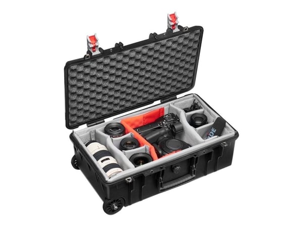 Manfrotto Pro Light Reloader Tough L-55, Tietokonelaukku pyörillä, Mikä tahansa tuotemerkki, Canon EOS M3, Canon EOS M5, Canon EOS M6, Fujifilm X-P...