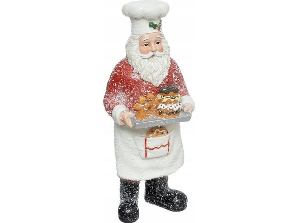 Atmosphera figur Nisse med brett og kjeks 28 cm