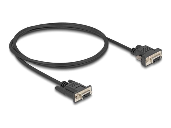 Delock seriekabel RS-232 D-Sub9 hona till D-Sub9 hona strömkontakt till stift 9 1 m