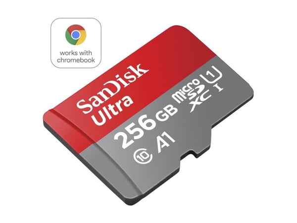 SanDisk Ultra - Flashminnekort (microSDXC til SD-adapter inkludert) - 256 GB - A1 / UHS Class 1 / Class10 - microSDXC UHS-I