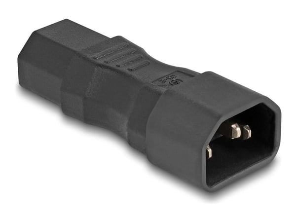 DeLOCK nettadapter IEC 60320 - C14 til C13 stikkontakt 10 A rett, sort