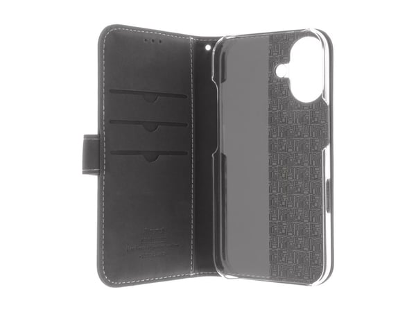 Insmat 650-3279, Avattava kotelo, Apple, iPhone 16 Plus, 17 cm (6.7"), musta
