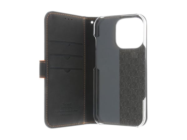 Insmat 650-3288, Avattava kotelo, Apple, iPhone 16 Pro, 16 cm (6.3"), musta, Oranssi