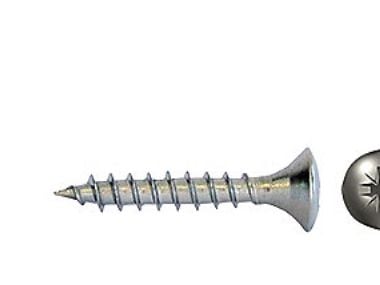 Fischer LVI-ruuvi 5x40mm - Täyskierteinen A2, UH linssinpää PZ-2, 10 kpl:n pakkaus