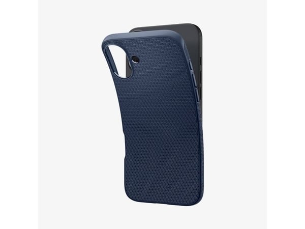 Spigen Liquid Air, Etui, Apple, iPhone 16 Plus, 17 cm (6.7"), Marineblå