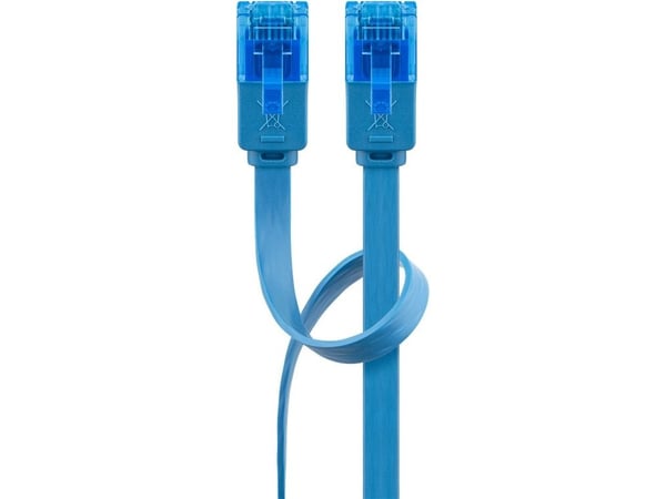 Goobay 96306, 1 m, Cat6a, U/UTP (UTP), RJ-45, RJ-45, Blå