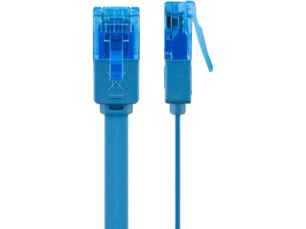 Goobay 96306, 1 m, Cat6a, U/UTP (UTP), RJ-45, RJ-45, Blå