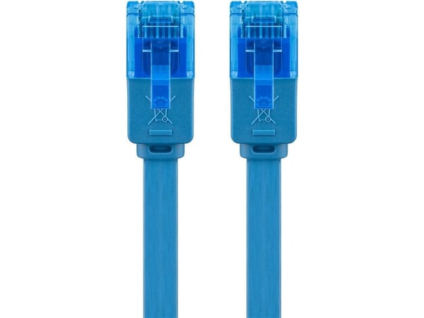 Goobay 96306, 1 m, Cat6a, U/UTP (UTP), RJ-45, RJ-45, Blå
