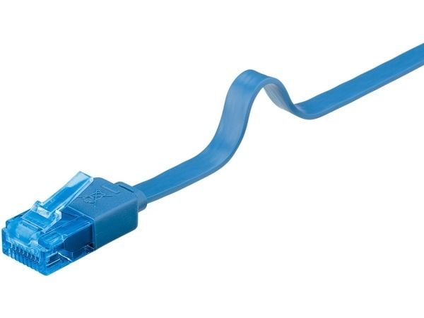 Goobay 96306, 1 m, Cat6a, U/UTP (UTP), RJ-45, RJ-45, Blå