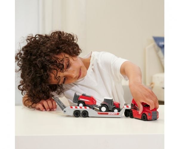 Dickie Toys 203739004, Landbruksmaskiner, 3 år, Plast, Grå, Rød