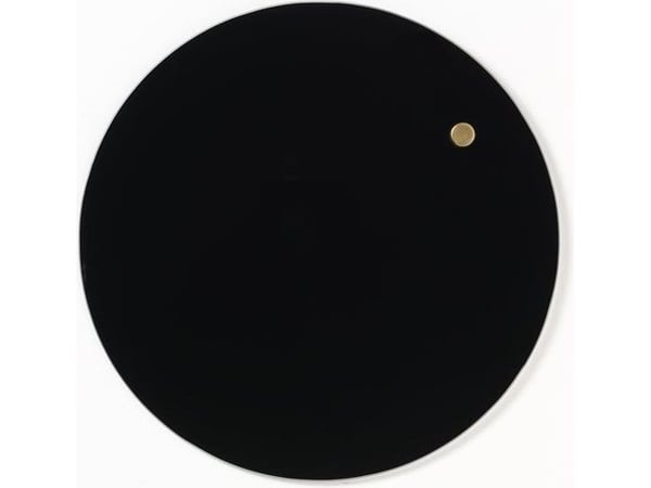 Magnetisk NAGA glastavle cirkel Ø25 cm sort