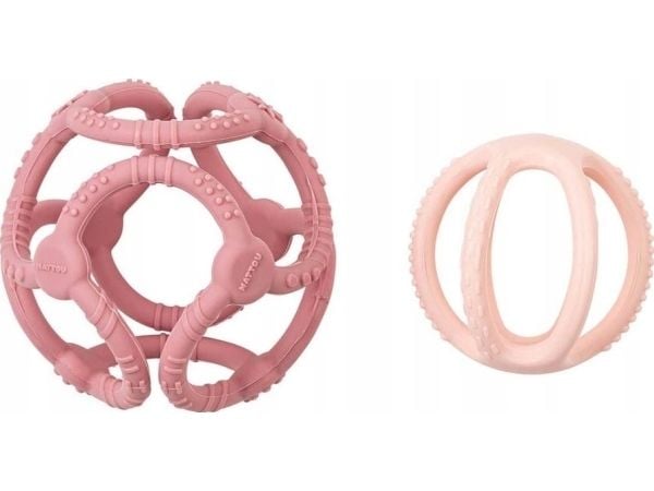NATTOU bollset, 2 st (rosa)