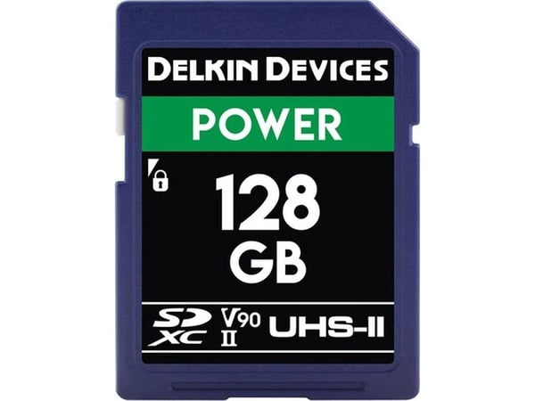 Delkin Cinema SD SDXC UHS-II 128 GB minnekort