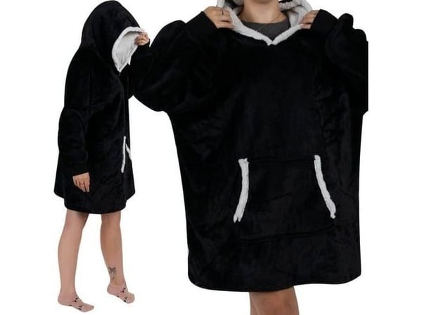 Ruhhy genser XXL - svart fleece Ruhhy 24403
