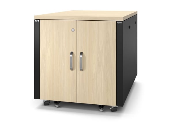 APC NetShelter - Rack (vertikal) - lydisolert - AC 100-230 V - lønn - 12U - 19" - for P/N: SMTL1500RMI3UC, SRT2200RMXLAUS, SRTL3KRM1UC, SRTL3KRM1UN...