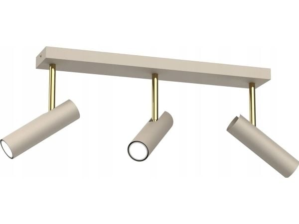 Luminex Axion 273 taklampe, listelampe 3x8W GU10, beige/gull Luminex Axion 273 taklampe, listelampe 3x8W GU10, beige/gull