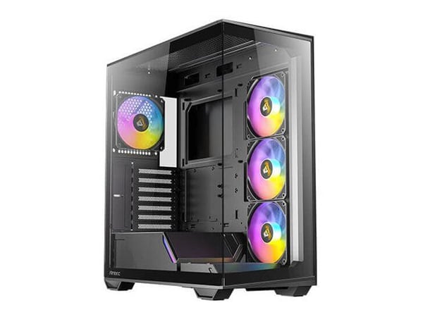 Antec Constellation Series C3 ARGB - Mid tower - ATX - sidepanel med vindu (herdet glass) - ingen strømforsyning - svart - USB/lyd