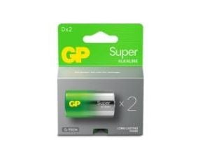 GP Super Alkaline D-batteri 13A/LR20 2-pak
