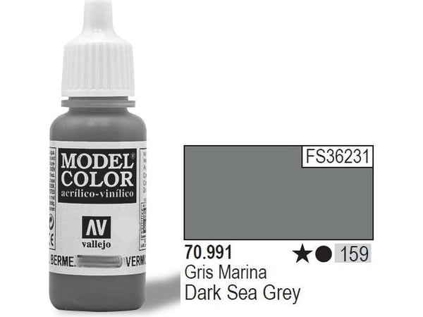 Vallejo 70.991, Grå, Acryl maling, Væske, 17 ml, 1 stykker