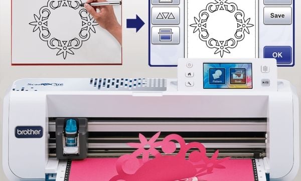 Brother ScanNCut CM750, elektroninen, paperi, 29,7 cm, 1,5 mm, sininen, valkoinen, 300 x 300 dpi