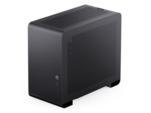 Jonsbo U4 Mini, Mini Tower, PC, Sort, ITX, Mini-ATX, Stål, Herdet glass, Spilling