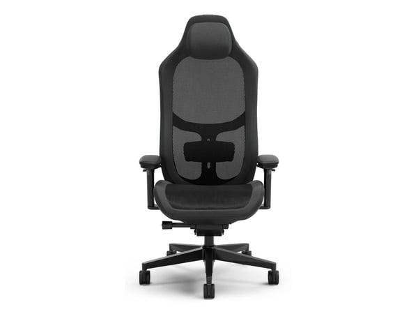 Fractal Design Refine - Spillestol - ergonomisk - liggestol - armlener - T-formet - tipping - glassfiberarmert polypropylen/polyamid - mørk