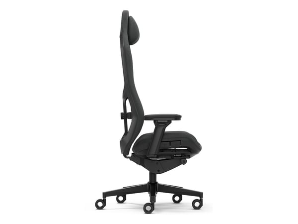 Fractal Design Refine - Spillestol - ergonomisk - liggestol - armlener - T-formet - tipping - glassfiberarmert polypropylen/polyamid - mørk