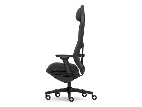 Fractal Design Refine - Spillestol - ergonomisk - liggestol - armlener - T-formet - tipping - glassfiberarmert polypropylen/polyamid - mørk