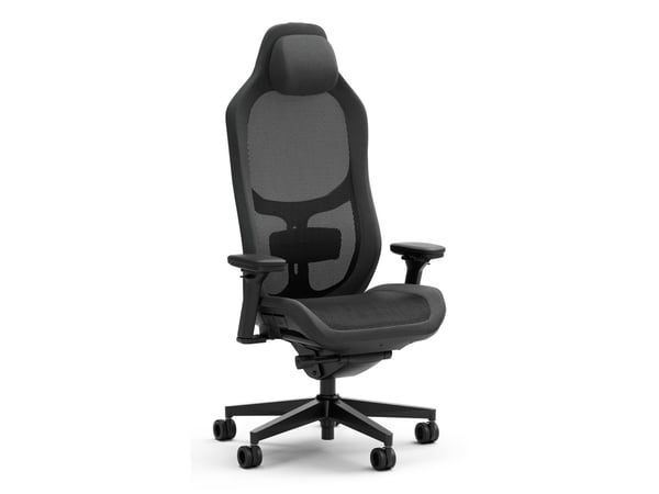 Fractal Design Refine - Spillestol - ergonomisk - liggestol - armlener - T-formet - tipping - glassfiberarmert polypropylen/polyamid - mørk