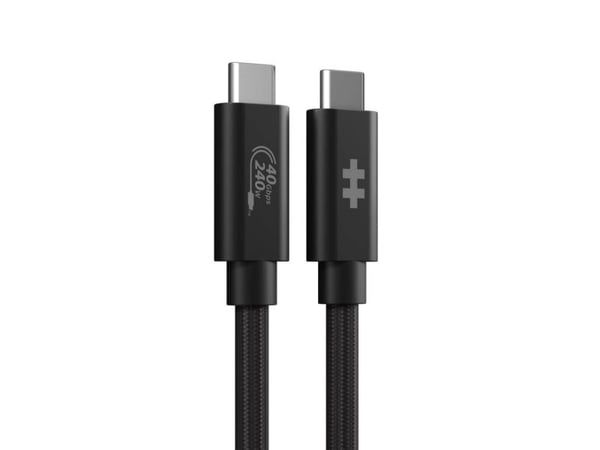 Hyper HyperDrive Next - USB-kabel - USB-C (hane) till USB-C (hane) - USB4 - 1.2 m - svart
