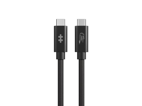 Hyper HyperDrive Next - USB-kabel - USB-C (hane) till USB-C (hane) - USB4 - 1.2 m - svart