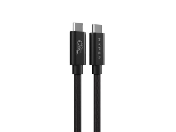 Hyper HyperDrive Next - USB-kabel - USB-C (hane) till USB-C (hane) - USB4 - 1.2 m - svart